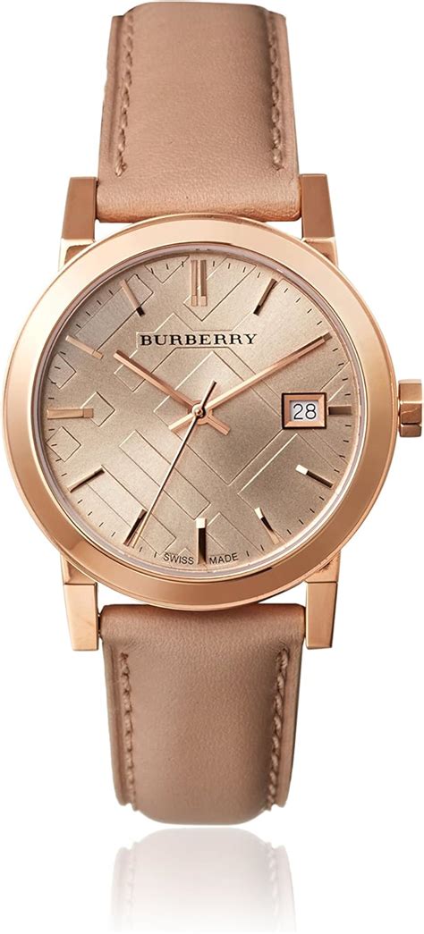 burberry armbanduhr leder